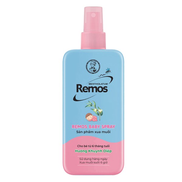 Xịt Chống Muỗi Remos Baby Spray Khuynh Diệp 70Ml