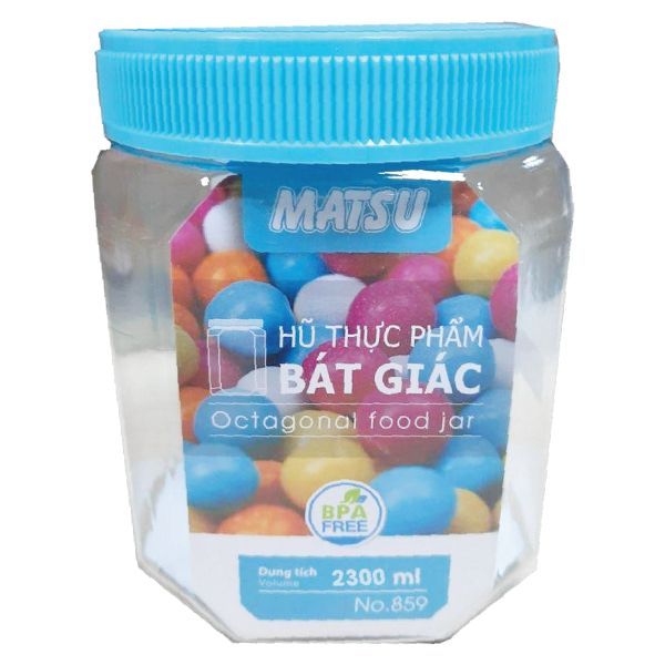 Hũ Thực Phẩm Matsu Bát Giác 2300Ml