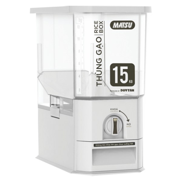 Thùng Gạo Clear Matsu 15Kg