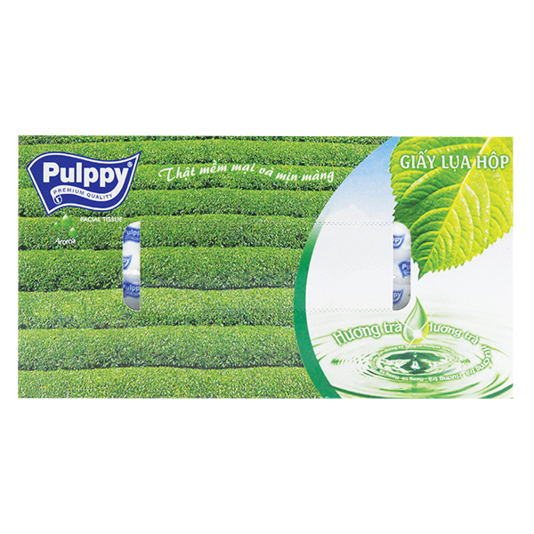 Giấy Lụa Hộp Pulppy Hương Trà 100 Tờ