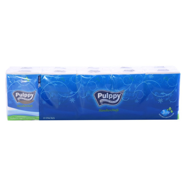 Lốc 10 Khăn Giấy Bỏ Túi Pulppy