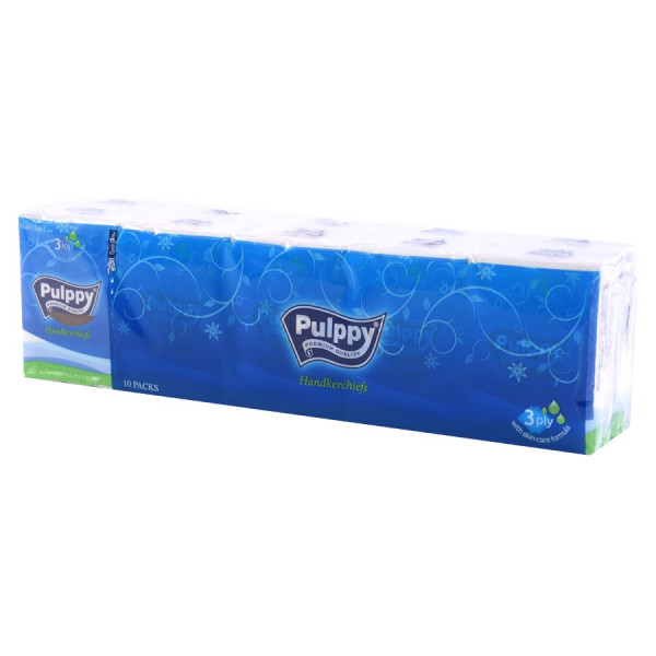 Lốc 10 Khăn Giấy Bỏ Túi Pulppy