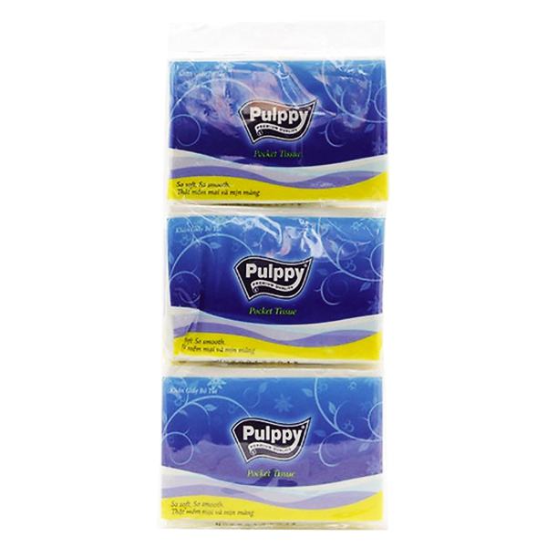 Lốc 6 Khăn Giấy Bỏ Túi Pulppy Regular