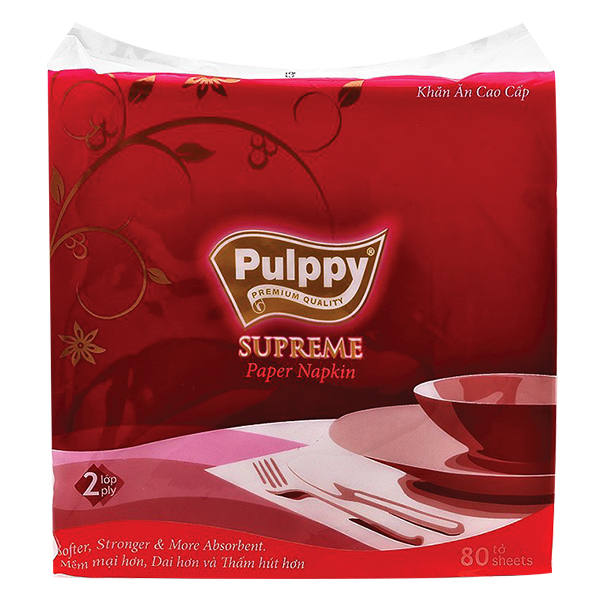 Khăn Giấy Pulppy Supreme 80 Tờ