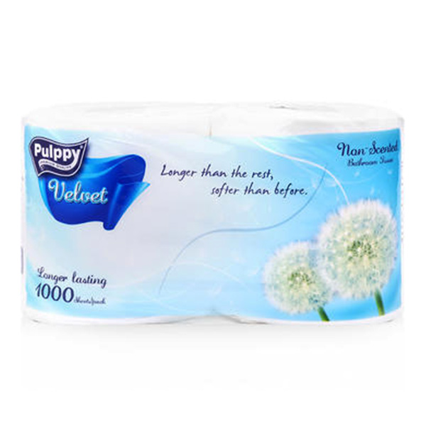 Lốc 2 Cuộn Giấy Lụa Cuộn Pulppy Velvet