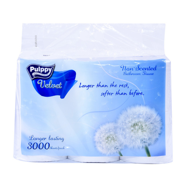 Lốc 6 Cuộn Giấy Lụa Cuộn Pulppy Velvet 