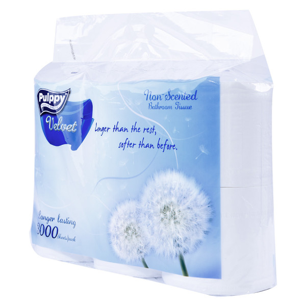 Lốc 6 Cuộn Giấy Lụa Cuộn Pulppy Velvet 