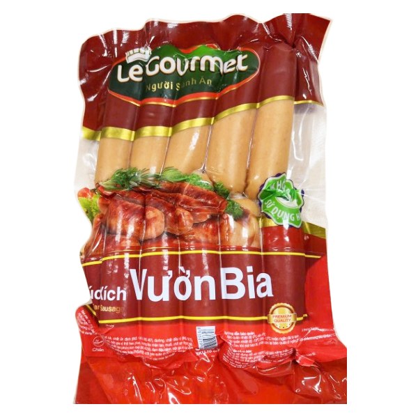 Xúc Xích Le Gourmet Vườn Bia 10Cm Gói 500G