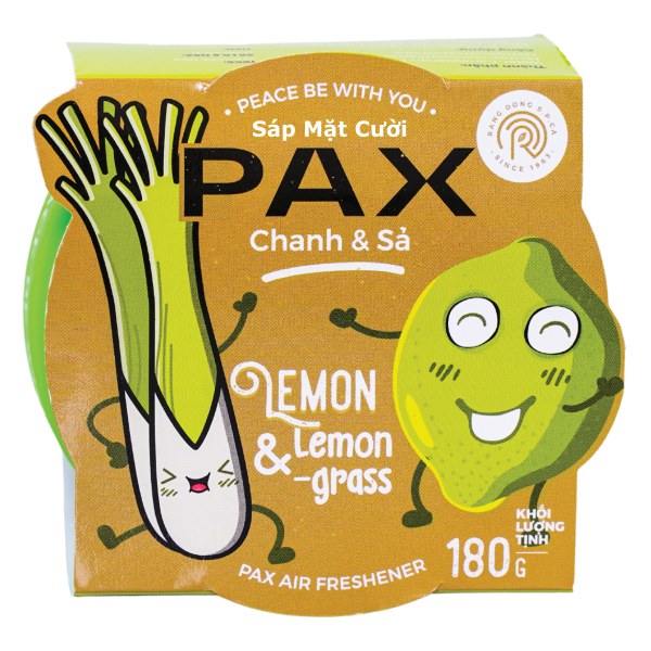 Sáp Thơm Mặt Cười Pax Hương Chanh Sả 180G