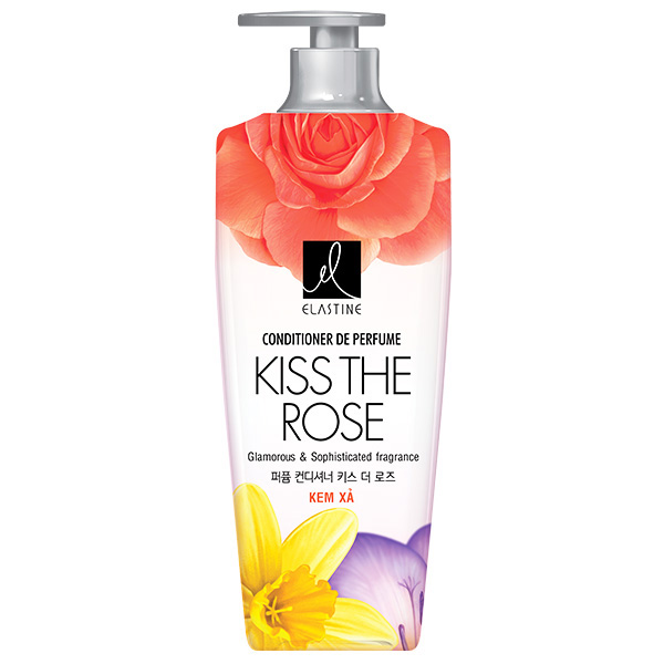 Kem Xả Elastine Kiss The Rose 600Ml