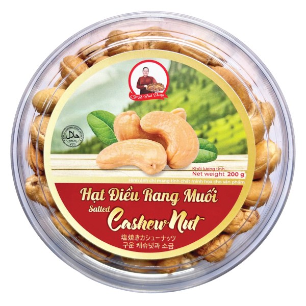 Hạt Điều Muối Tuấn Đạt Hộp 200G