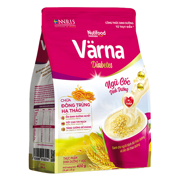 Bột Ngũ Cốc Varna Diabetes 16 Gói*25G