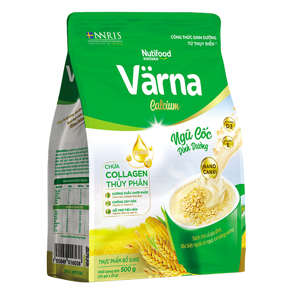 Bột Ngũ Cốc Varna Canxi 20 Gói*25G