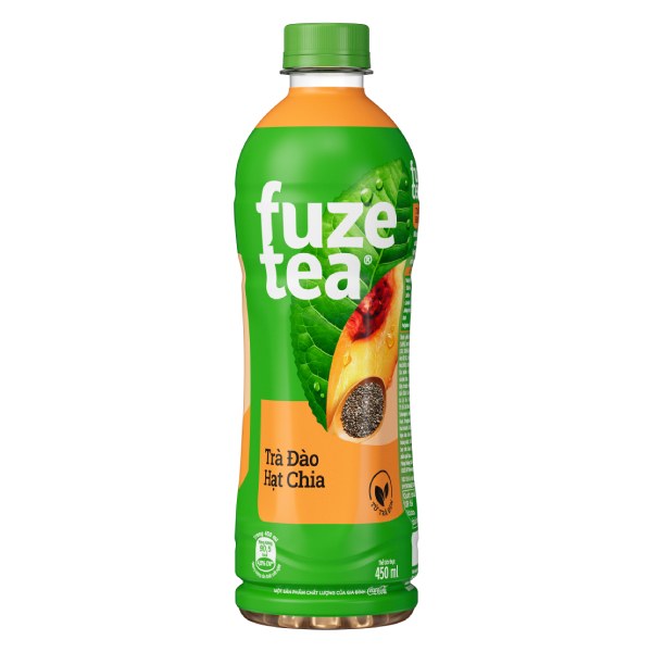 Trà Fuzetea Hạt Chia + Đào 450Ml