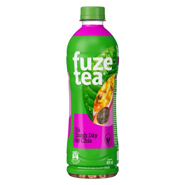 Trà Fuzetea Hạt Chia + Chanh Dây 450Ml