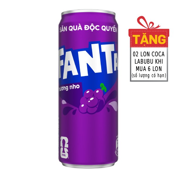Nước Ngọt Fanta Nho Lon 320Ml