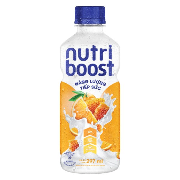Nước Trái Cây Nutri Boost Cam Sữa Chai 297Ml