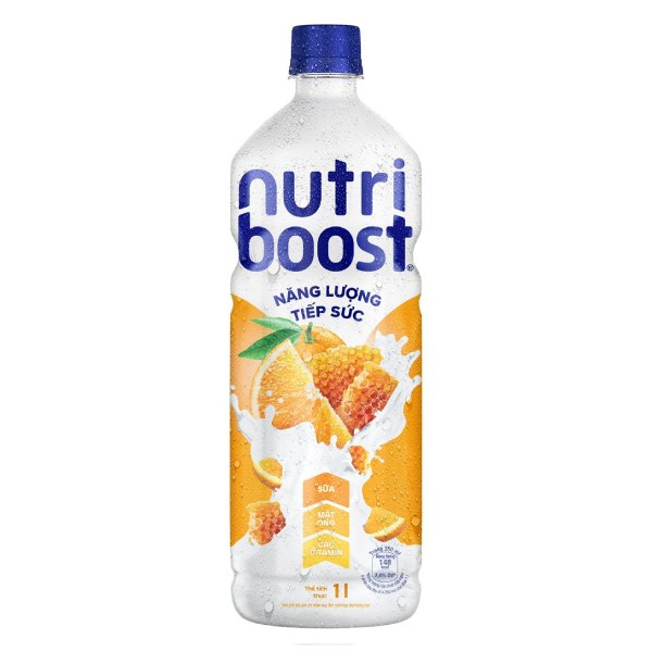 Nước Trái Cây Nutri Boost Cam Sữa Chai 1L