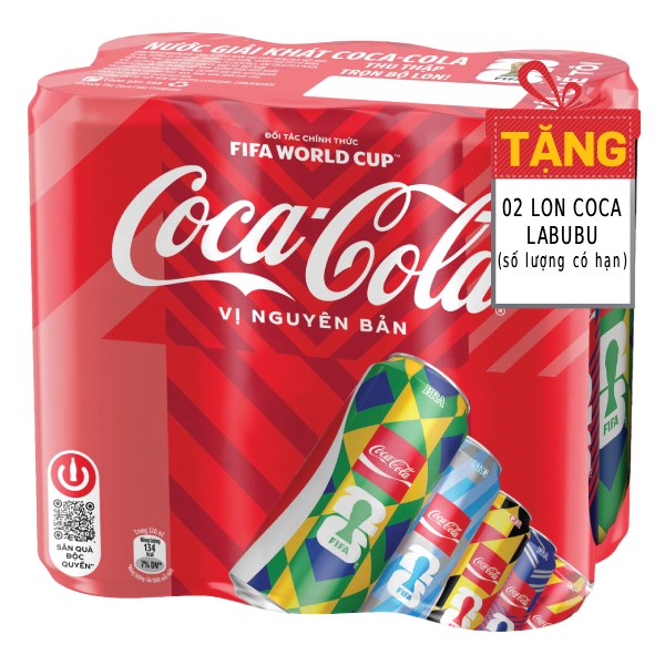 Nước Ngọt Coca Cola Sleek Lốc 6 Lon 320Ml