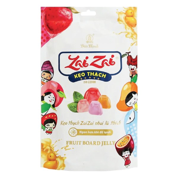 Thạch Rau Câu Zai Zai Thanh Dài Túi 320G