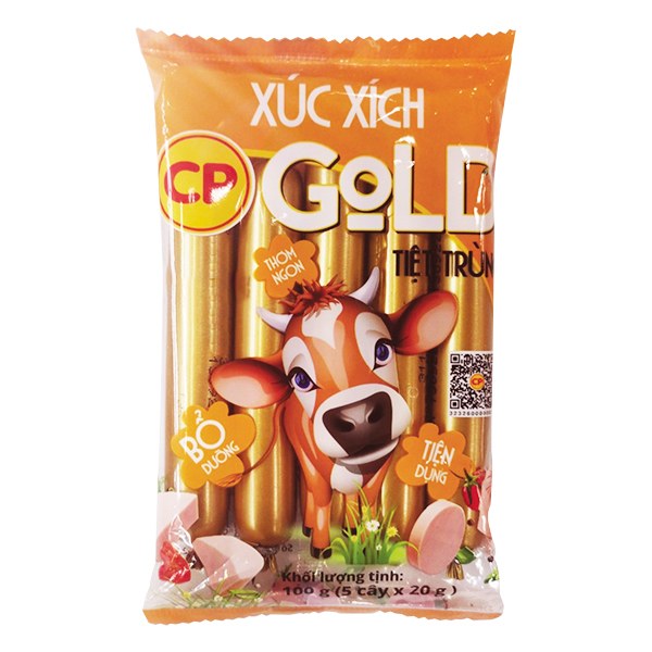 Xúc Xích Tiệt Trùng CP Gold  5 Cây*20G