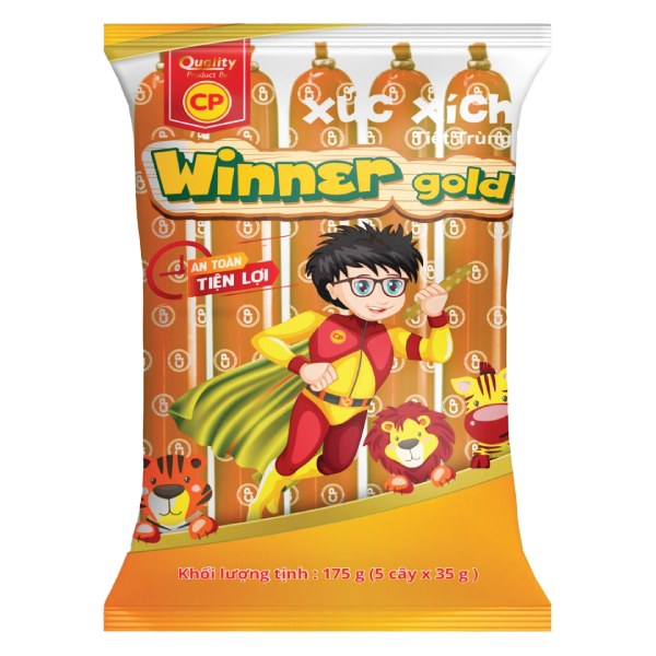 Xúc Xích Tiệt Trùng CP Winner Gold 5 Cây*35G