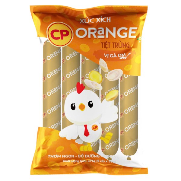 Xúc Xích Tiệt Trùng CP Orange Vị Gà Om 175G
