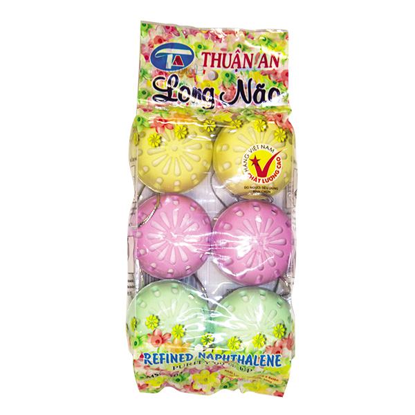 Lốc 6 Viên Long Não Treo Hương Chanh Túi 200G
