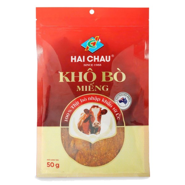 Khô Bò Miếng Hải Châu Gói 50G
