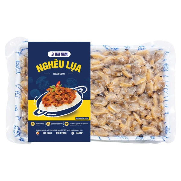 Nghêu Lụa Thịt Luộc Đông Lạnh Hải Nam Khay 500G