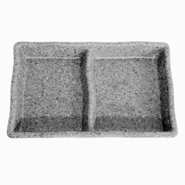 Dĩa Tương 2 Ngăn Nhám Superware 5.3 DV104-5.3 Grey Stone