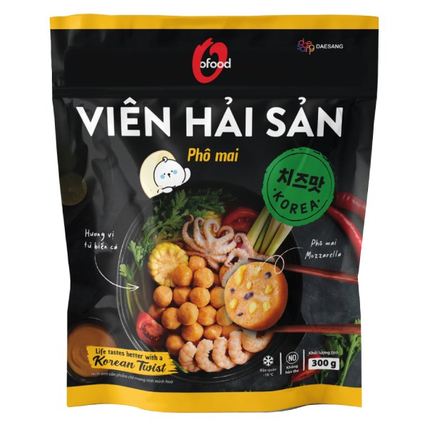 Viên Hải Sản Phô Mai O'Food Gói 300G
