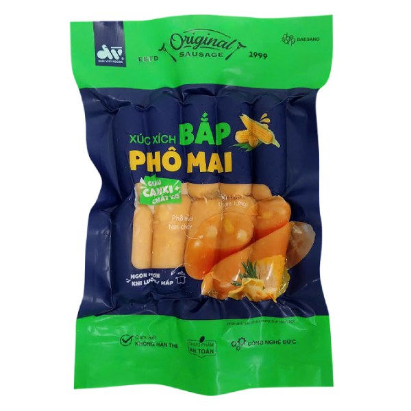Xúc Xích Bắp Phô Mai Đức Việt Gói 250G