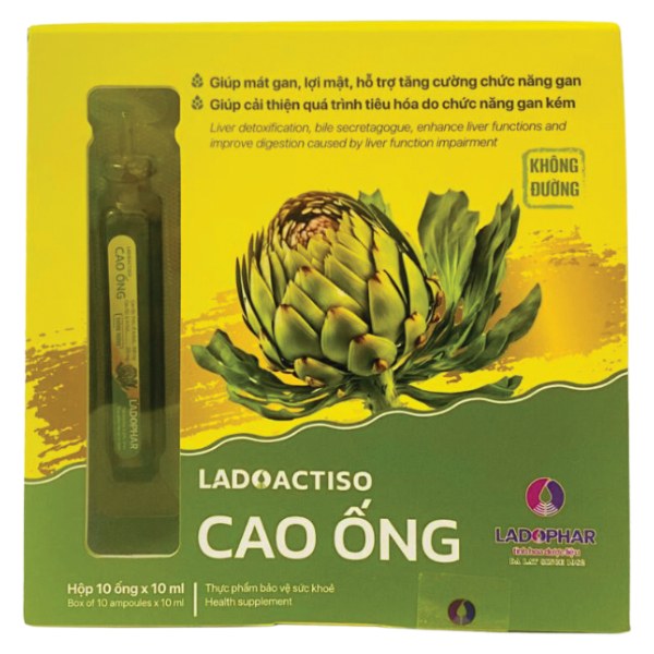 Cao Ống Lado Atisô Không Đường Hộp 10 Ống*10Ml