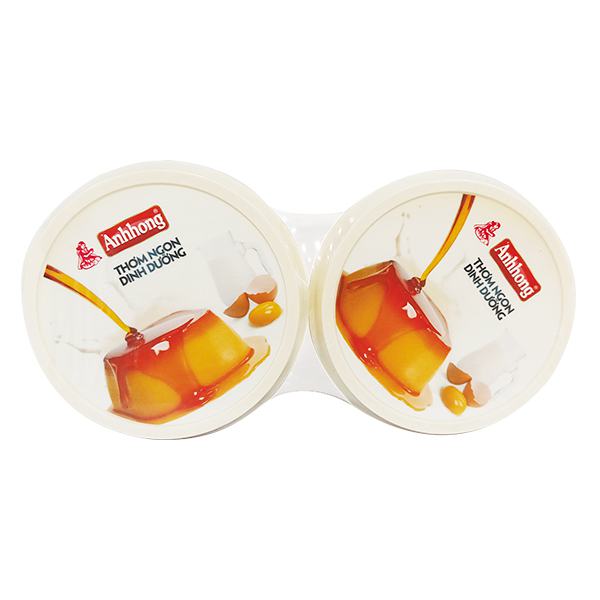 Lốc 2 Bánh Flan Caramel Cao Cấp Ánh Hồng 80G