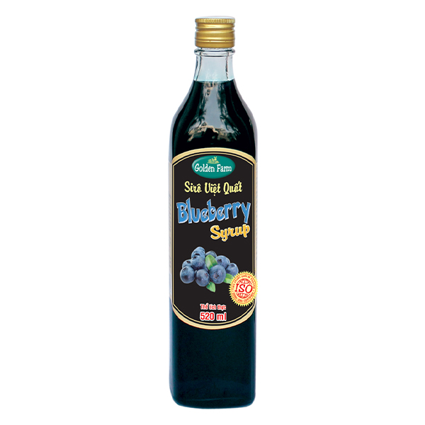 Siro Golden Farm Việt Quất 520Ml