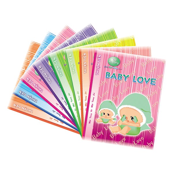Tập Học Sinh Thuận Tiến Baby Love 4 Ô Ly 96 Trang