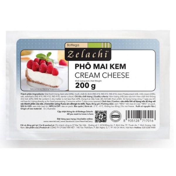 Phô Mai Kem Zelachi 200G