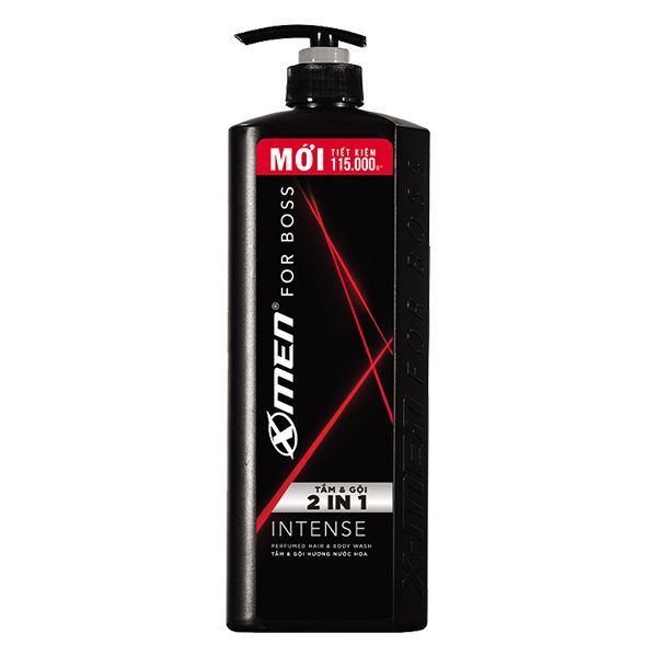 Tắm Gội Xmen 2in1 Boss Intense 850G