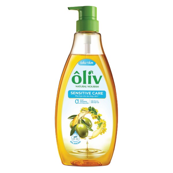 Dầu Tắm Ôliv Sensitive Care Dành Cho Da Nhạy Cảm Chai 650Ml