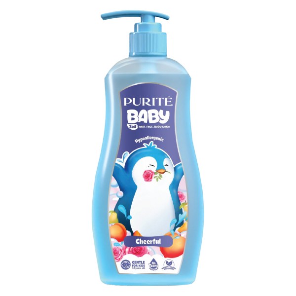 Sữa Tắm Purite Baby 3IN1 Vui Nhộn Chai 500Ml