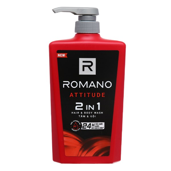 Tắm Gội 2in1 Romano Attitude 650G