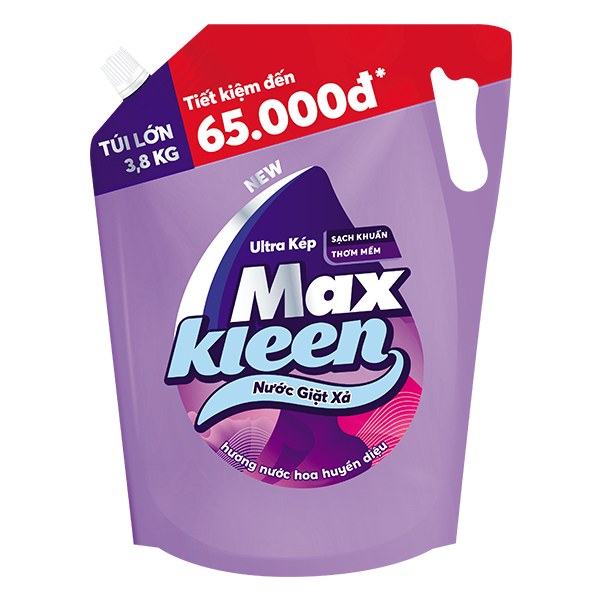 (Only Emartmall) Nước Giặt Xả Maxkleen Huyền Diệu Túi 3.8Kg