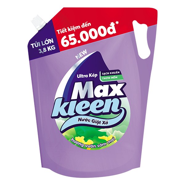 Nước Giặt Xả Maxkleen Sớm Mai Túi 3.8Kg