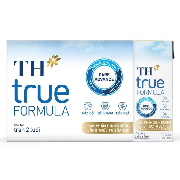 Lốc 4 Sản Phẩm Dinh Dưỡng Công Thức Từ Sữa Tươi TH True Formula 180Ml