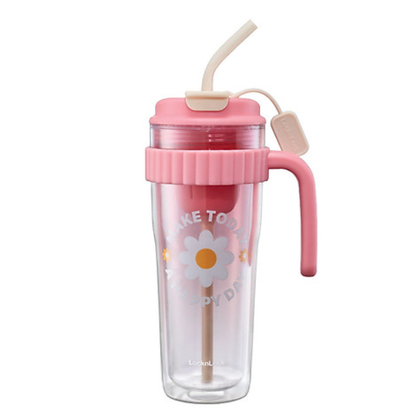 Ly Nhựa 2 Lớp LocknLock HAP538PIK 890Ml