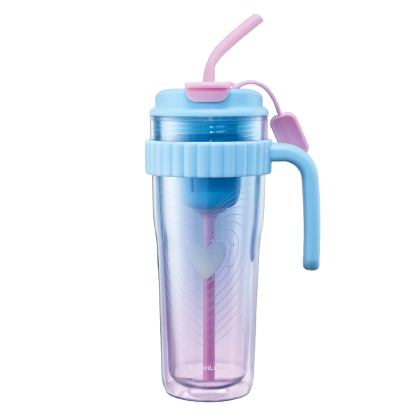 Ly Nhựa 2 Lớp LocknLock HAP538BLU 890Ml