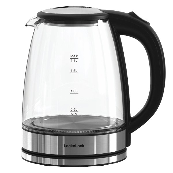 Ấm Đun Siêu Tốc Thủy Tinh LocknLock EJK376BLK 1.8L