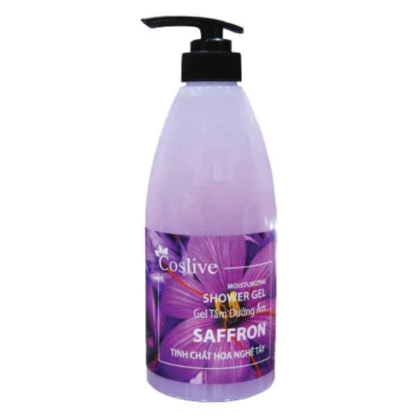 Gel Tắm Coslive Dưỡng Ẩm Hoa Nghệ Tây 700Ml