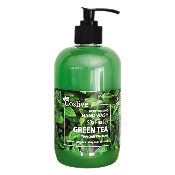 Sữa Rửa Tay Coslive Tinh Chất Trà Xanh 500Ml